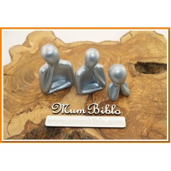 Düşünen İnsanlar Biblo Gümüş Renk Model 1 Set