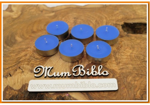 Tealight Mum Mavi Renk