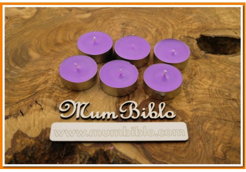 Tealight Mum Mor Renk