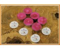 Tealight Pembe Renk Simli