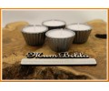 Mumluk Cupcake Gümüş Renk Beyaz Mum