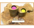 Dekoratif Tealight Mumluk Antik Altın Renk