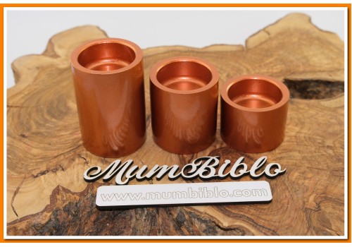 Tealight Mumluk Üçlü Set Bakır Renk